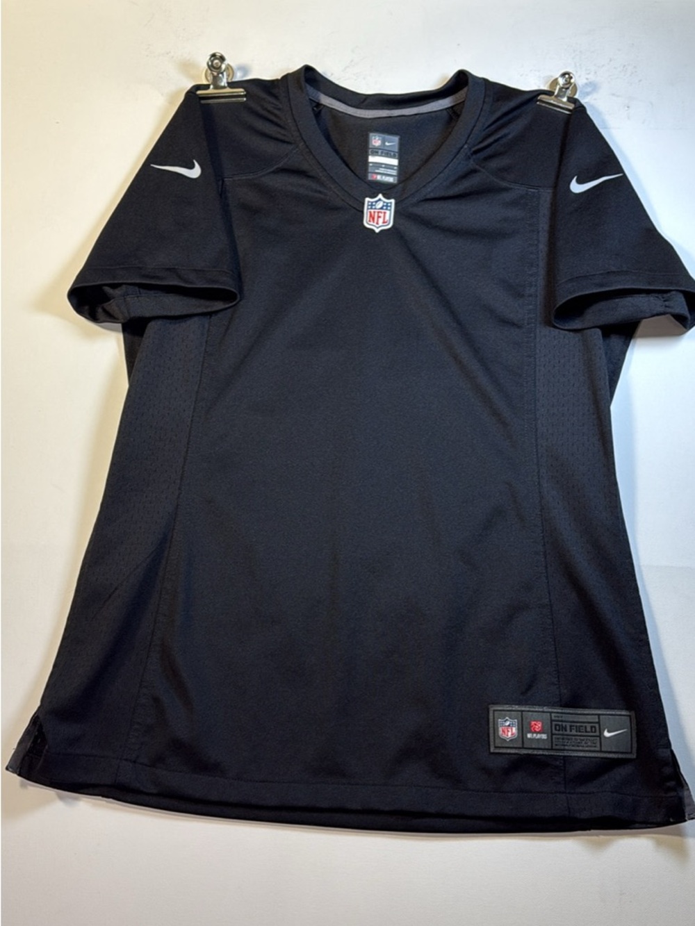 NFL Black On-Field V-Neck Jersey size M Nike